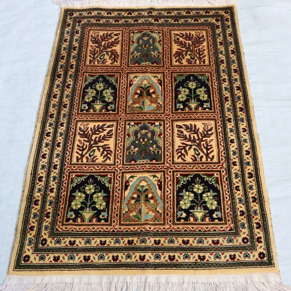 Small Green Checkered Rug - Etsy