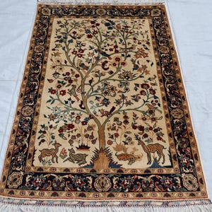 3x4 アフガニスタンヴィンテージラグ/ソフトパイルトルクメン