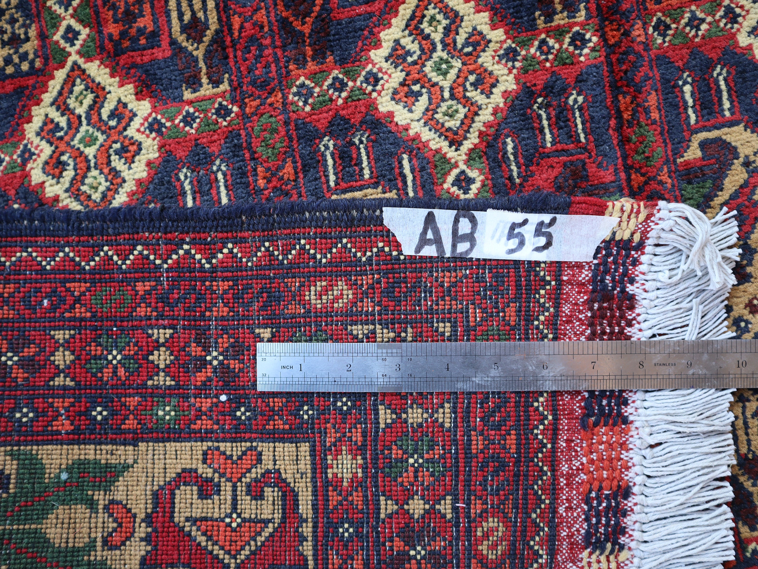 トルクメン アラ マクマル ラグ 4 x 6 フィート アフガニスタン 幾何学