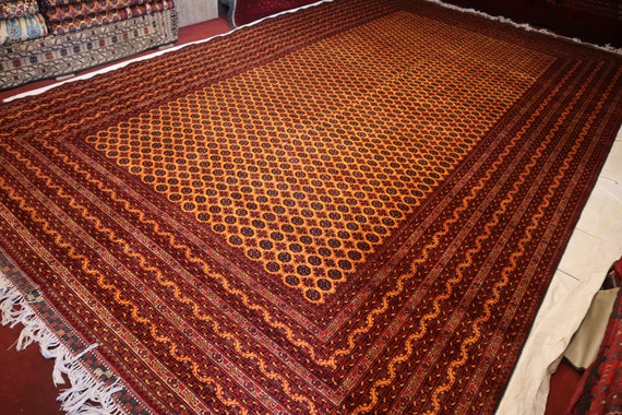 Large Boho Tribal Round Rug, Vintage Persian Small Round Area Rug