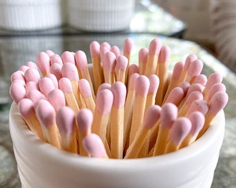 Bulk 3" Pink Matches QTY: 120 to 10,000 | Colored Matches | Candle Matches | Long Matches | Wooden Matches | Safety Matches