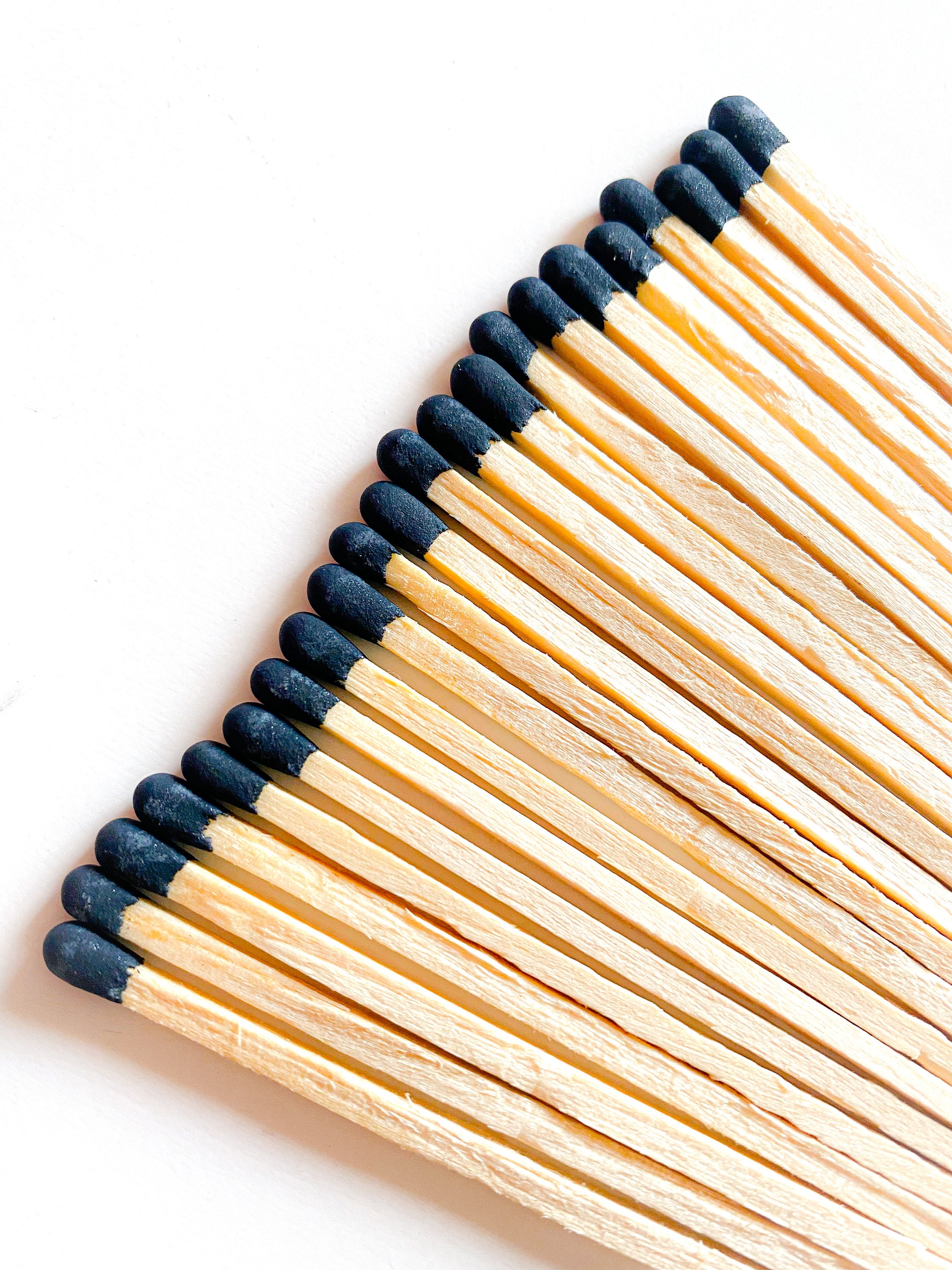 Bulk 3 Black Matches Colored Matches Candle Matches Long Matches
