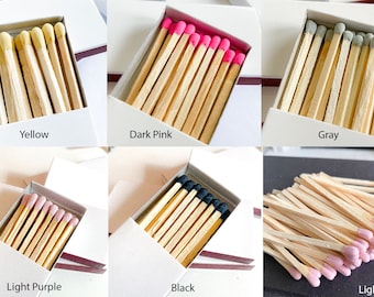 3" Color Matches Match Box Striker (12ct per box) | Matchboxes | Colored Matches | Candle Matches | Long Matches