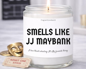 JJ Maybank Smells Like Candle, , Movie Actor Candle – Celebrity Fan Merchandise, Pop Culture Decor, Actor Gift for Movie Night & Watch Party