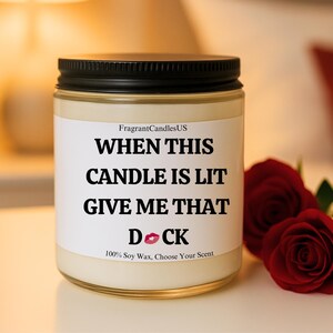 Valentine’s Day Gift for Him – When this candle is lit, Sexy Candle, Romantic Anniversary Gift for Boyfriend or Husband, Spicy Cupid gifts immagine 3