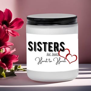 Christmas presents for siblings, sister candles, sister birthday gifts, gifts for sister, sister in law gifts, sister wedding gifts, candle