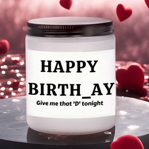 Birthday gift for husband from wife,birthday candle gift,happy birthday candle,SEXY candles,funny candles,custom birthday gift,birthday gift image 1