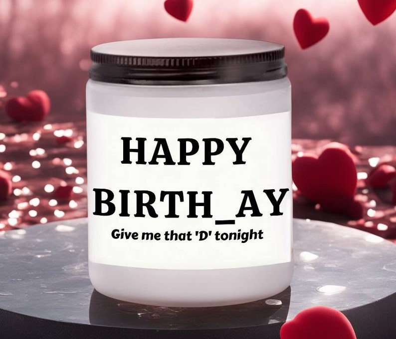 Birthday gift for husband from wife,birthday candle gift,happy birthday candle,SEXY candles,funny candles,custom birthday gift,birthday gift image 1