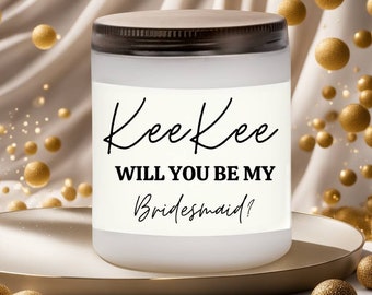 Will you be my bridesmaid, be my bridesmaid, Bridesmaid proposal, Bridesmaid Proposal Gifts, Bridesmaid Candles, bridesmaid gift, bridesmaid