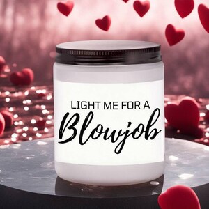 Light Me When You Want a BJ, Christmas Gifts For Him, Adult Humor, Funny Gifts, Couple BJ Candle, Holiday Gift For Him, Gift For boyfriend
