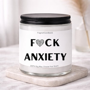 ANXIETY Candle, Crystal candle, anxiety relief tincture, anxiety crystals, anxiety, Holiday gifts, anxiety candle, stress relief candle, soy