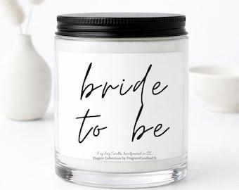 Bride to Be Candle, Engagement Candle, Bride Candle, Bridal Shower Gift, Bride to Be Gift, Bride Engagement Gift for Her, Wedding Candle