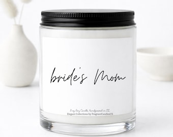 Vela para la madre de la novia, regalo para la madre de la novia, madre de la novia, regalos para la madre de la novia, madre novia, regalo de boda para la madre de la novia