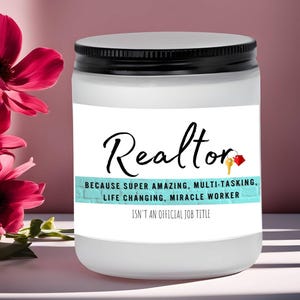 Realtor gifts, Soy candle, realtor, real estate,  gifts for realtor, realtors gift ideas, realtor thankyou, realtor , realtor closing gifts