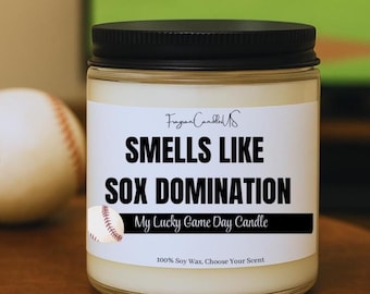 Smells Like an White Sox Win Candle, Chicago White Sox Baseball Candle, Lucky Game Day Decor, White Sox Candle, Man Cave decor, MLB fan gift
