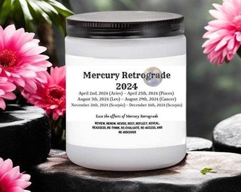 Mercury Retrograde, homemade candles, crystal candles, mercury in retrograde, freddie mercury, 2024 moon phase calendar, moon candle, zodiac
