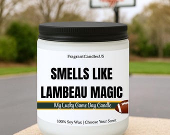 Smells Like a Packers Win Candle, Green Bay Packers Candle, Football gifts, Funny Packers, Lambeau fan gifts, Lucky Game Day Football Candle