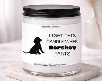 Fart candle, dog lover gift, Light This Candle When The Dog Farts, Dog Mom gift,dog owner gift,personalized gifts, cat candle,pet lover gift