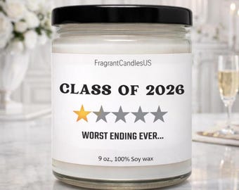 Graduation Candle Gift for Class of 2026 Graduate, Congratulations Candle, College Graduation Ceremony Gift, Graduation Present for Grad