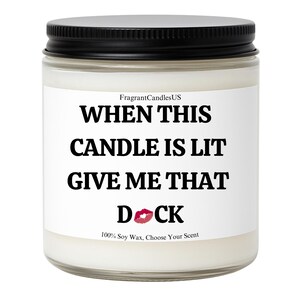 Valentine’s Day Gift for Him – When this candle is lit, Sexy Candle, Romantic Anniversary Gift for Boyfriend or Husband, Spicy Cupid gifts immagine 4