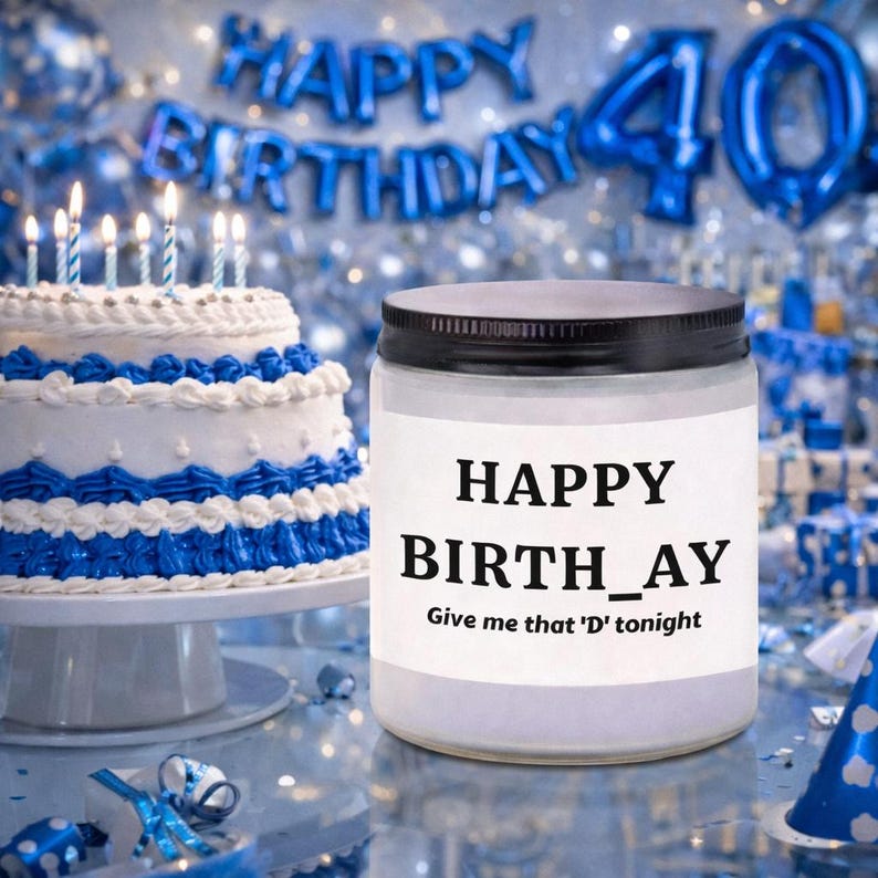 Regalo de cumpleaños personalizado para esposo de parte de esposa, vela divertida y sexy, vela de feliz cumpleaños, regalo de cumpleaños romántico para él, vela personalizada imagen 2