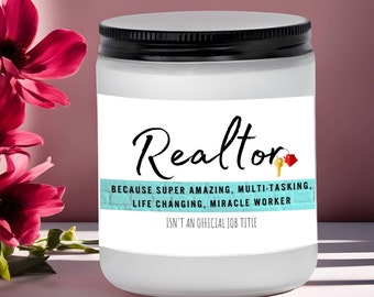 Realtor gifts, Soy candle, realtor, real estate,  gifts for realtor, realtors gift ideas, realtor thankyou, realtor , realtor closing gifts