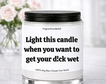 Valentine Gifts for Him – 1st Anniversary Gift, Valentines day Gift for Husband, Dick Candle, Boyfriend Birthday , Light This Candle dick