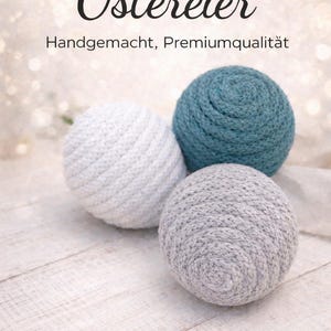 Ostereier, Makramee, Frühlingsdekoration,Handmade, Boho Style