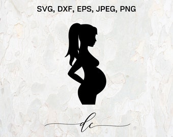 Download Pregnant Woman Svg Etsy