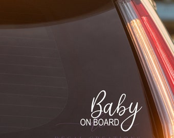 20 Colours Baby On Board, Vinyl Decal, Kids On Board, Sticker, Car Window, Gift, Premium Outdoor Vinyl