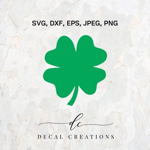 COMPRAR 3 OBTENER 1 GRATIS.. 4 hojas trébol Lucky Leaf Silhouette Clipart Digital Cut File Design Calcomanía Plantilla Plantilla Vector Svg,Dxf,Jpeg,Png,Eps