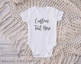 Your Custom Wording Bodysuit Pregnancy Announcement | Custom Baby Onesie | Personalised Baby Name Bodysuit |Free Shipping Australia Wide