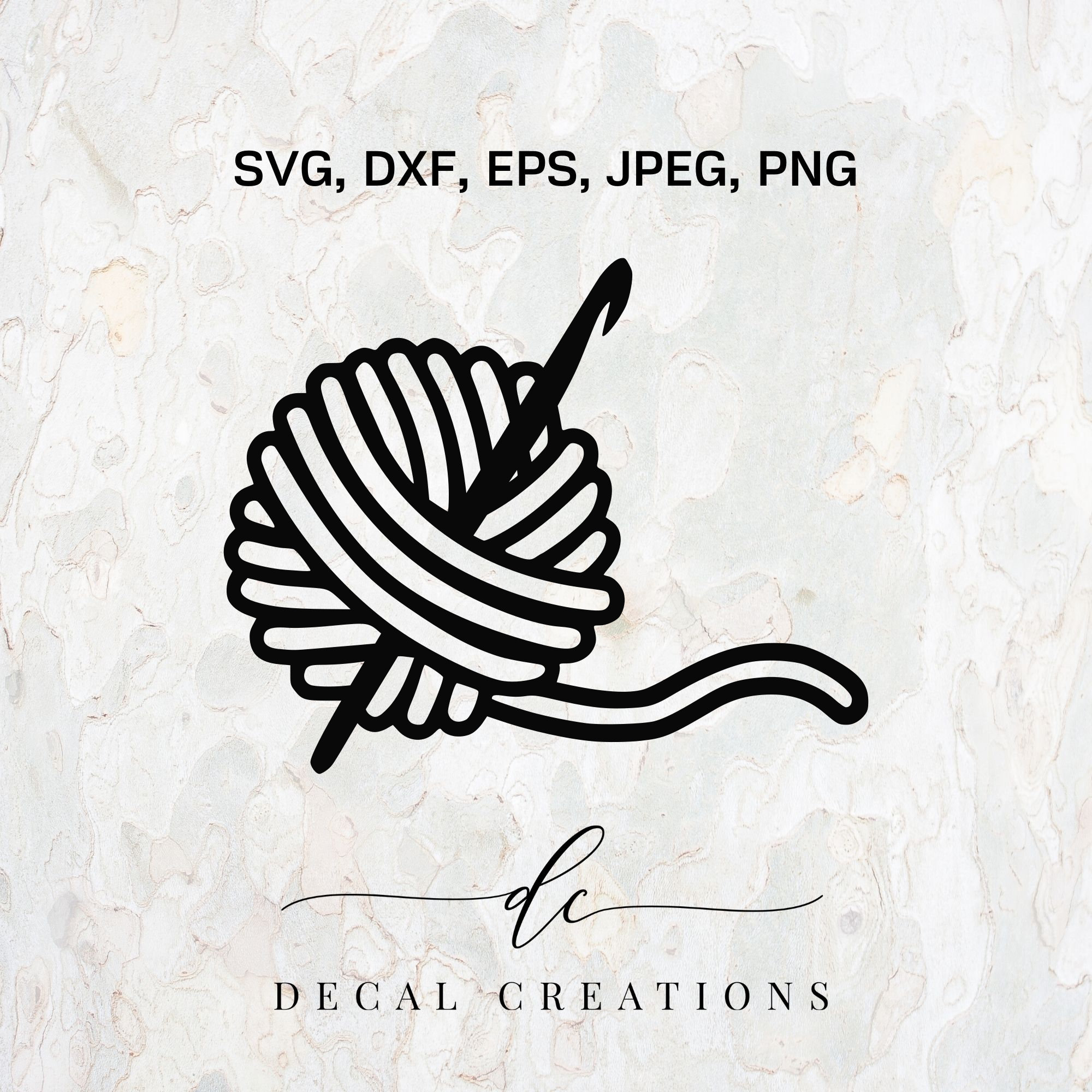 BUY 3 GET 1 Free..crochet Yarn Wool Ball Silhouette Clipart Etsy UK