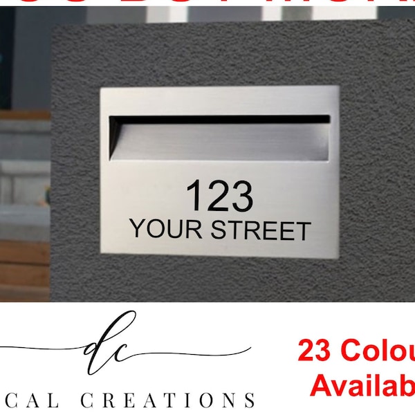 Letterbox Number Etsy Australia