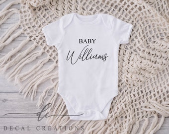 Baby Personalised Bodysuit Pregnancy Announcement | Comming Soon Baby Bodysuit | Personalised Baby Name Bodysuit | Free Shipping