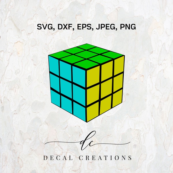 Rubics Cube Template Etsy Rubics Cube Template Etsy