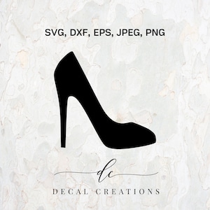 KAUFEN 3 ERHALTEN 1 GRATIS .. High Heels Stiletto Mode Schuh Silhouette Clipart Digital Cut Datei Design Aufkleber Schablone Vorlage Vektor