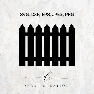 BUY 3 GET 1 FREE.. Picket Fence Wooden Laser Cut Vinyl Silhouette Clipart Digital Cut File Design Decal Stencil Template Vector Svg,Dxf