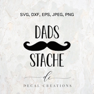 KOOP 3 KRIJG 1 GRATIS... Vaders Stache Lolly Can Jar Vaderdag Cadeau Silhouet Clipart Digitale Cut Bestand Ontwerp Decal Stencil Sjabloon Vector Svg