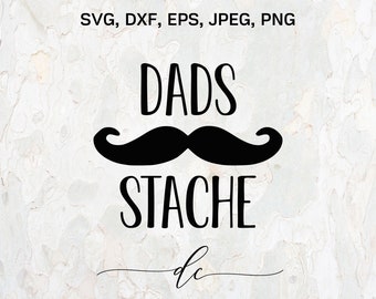 BUY 3 GET 1 FREE..Dads Stache Lolly Can Jar Fathers Day Gift Silhouette Clipart Digital Cut File Design Decal Stencil Template Vector Svg