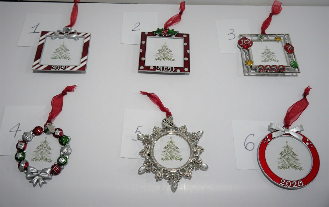 Holidays Christmas Picture Photo Metal Frame Ornament 2020 Select