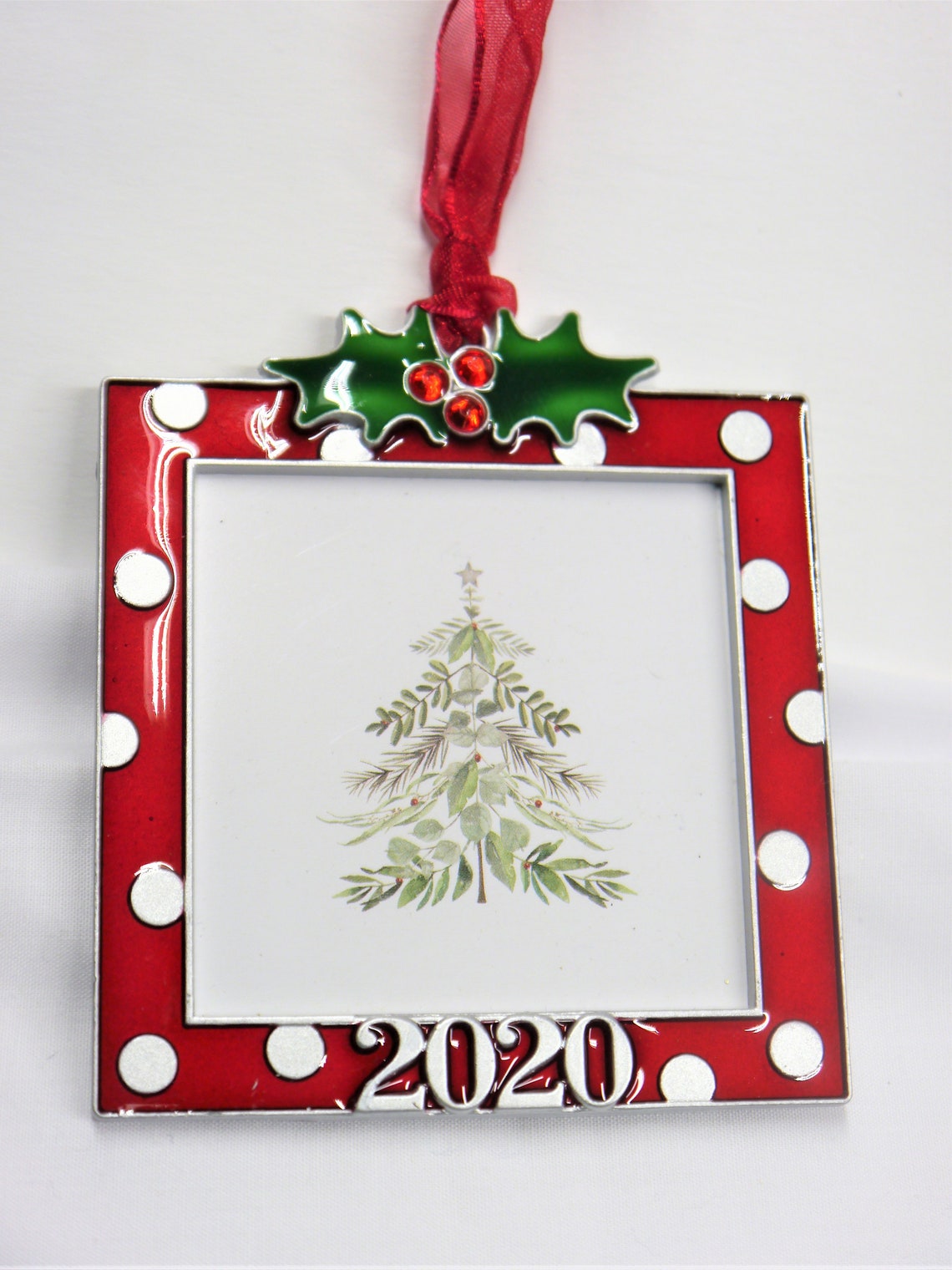 Holidays Christmas Picture Photo Metal Frame Ornament 2020 Etsy