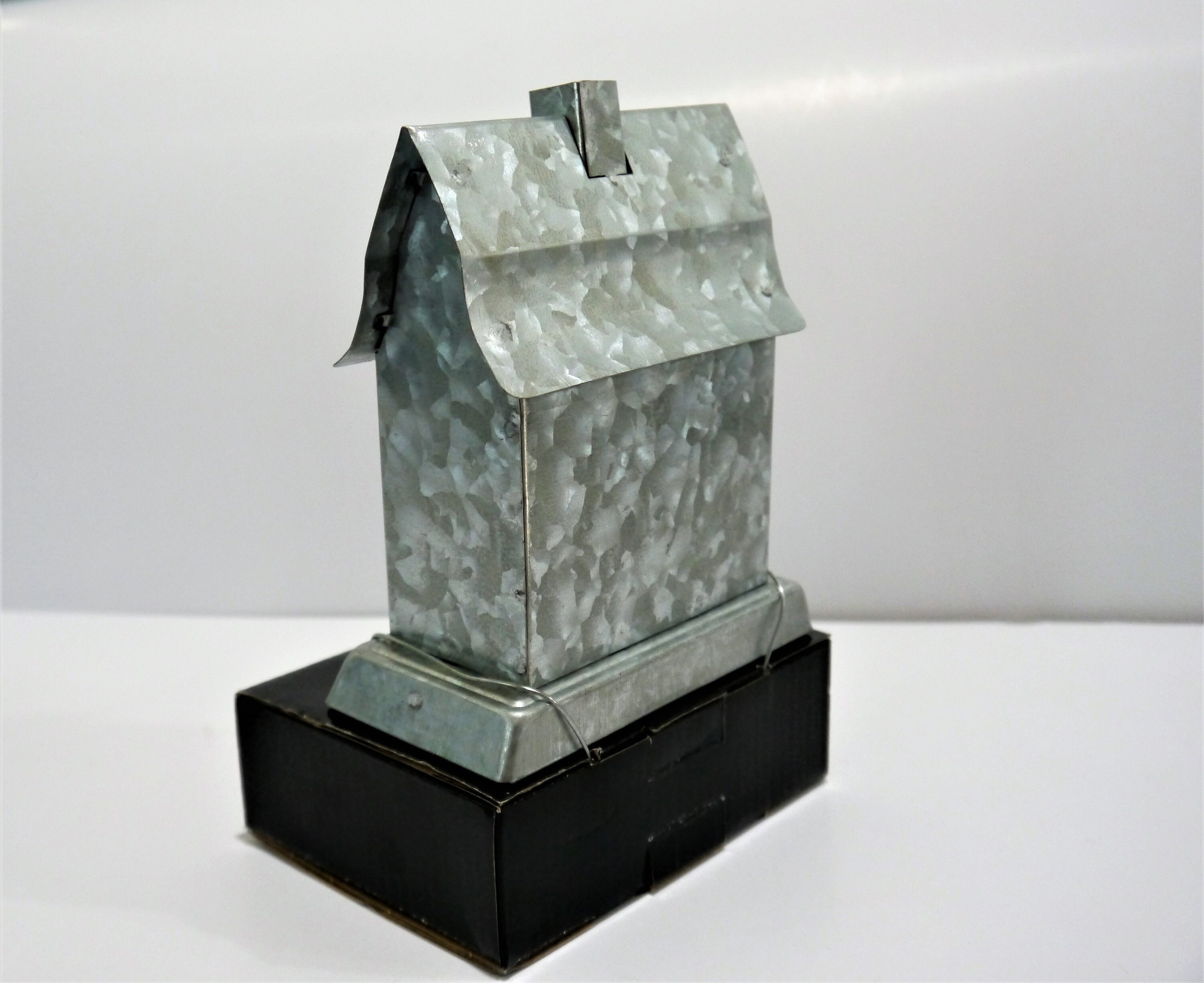Silver Galvanized House with Chimney Stocking Holder Stocking Etsy