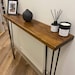 FLORENCE - Console Table | Radiator Cover Handmade From Solid Wood With Hairpin Legs