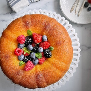 Ricetta, Torta alla vaniglia con glassa al limone, Download digitale, Torta al limone, Regalo per buongustai, Regali gastronomici