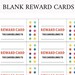 Blank Reward Cards Reward Cards Routine Cards Kids Reward - Etsy