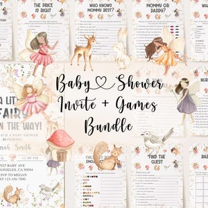 Fairy Baby Shower Fairy Baby Shower Invitation Garden Baby Shower Games Storybook Baby Shower Fairytale Baby Shower