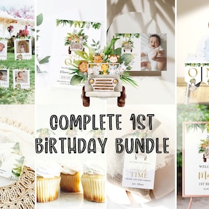 Wild One 1st Birthday Bundle, Safari Wild One Birthday, Wild One Invitation Bundle, One Birthday Invite, 1st Birthday Invite, Birthday Boy