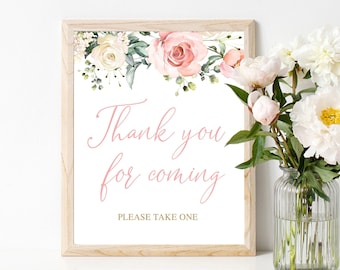 Thank You For Coming Please Take One Sign, Thanks For Coming Sign, Please Take One Sign, Favors Sign, Baby Shower Favors Sign, Baby Shower