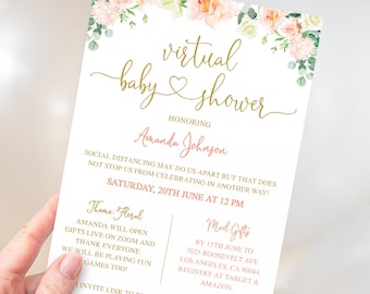 long distance baby shower invitation wording